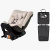 Beemoo Rotate i-Size Autostol inkl. 3-i-1 Sædebeskytter, Oat/Black