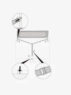 Beemoo SAFE Dream Sengehest 135 cm, Grey