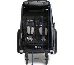 Beemoo Sporty Trail Cykelanhænger, Asphalt