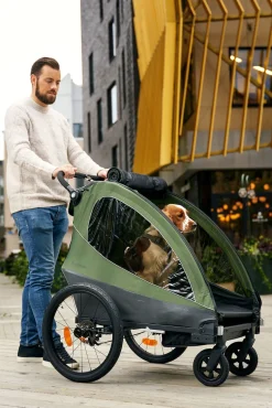 Beemoo Sporty Trail Cykelanhænger, Green