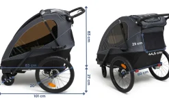 Beemoo Sporty Trail Cykelanhænger, Green