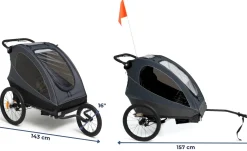 Beemoo Sporty Trail Cykelanhænger, Green