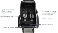 Beemoo Sporty Trail Cykelanhænger, Green