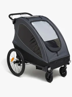 Beemoo Sporty Trail Cykelanhænger inkl. Regnslag & Løbesæt, Asphalt