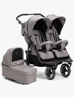 Beemoo Swing Søskendevogn inkl. Liggedel, Grey Melange