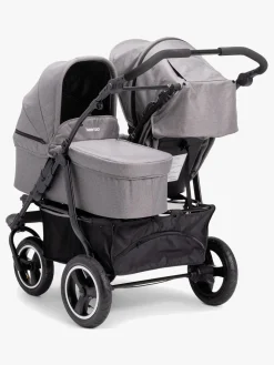 Beemoo Swing Søskendevogn inkl. Liggedel, Grey Melange