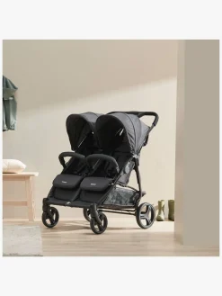 Beemoo Twin Shopper Søskende- & Tvillingevogn, Black Mélange