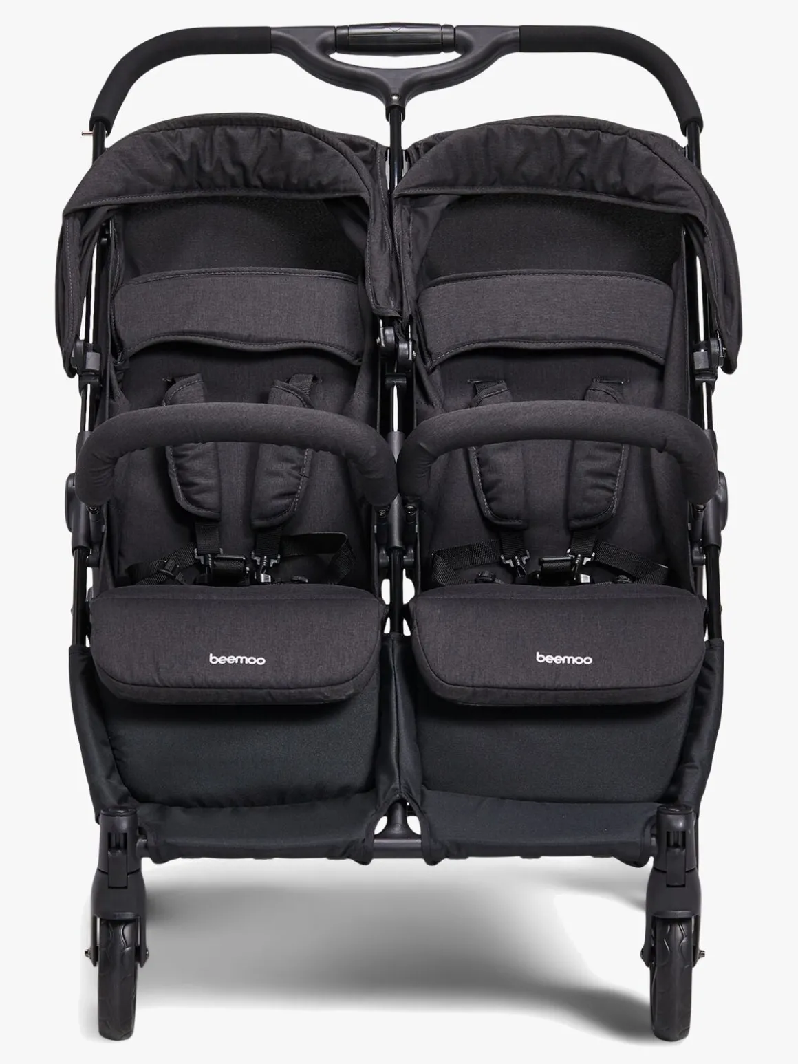Beemoo Twin Shopper Søskende- & Tvillingevogn, Black Mélange