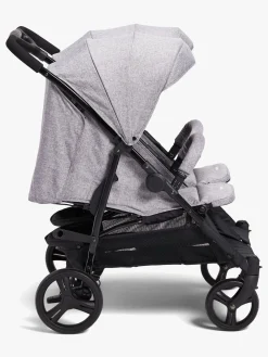 Beemoo Twin Shopper Søskende- & Tvillingevogn, Grey Mélange