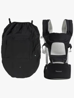 Beemoo CARE Carry Comfort Air Bæresele inkl. Regnslag, Black
