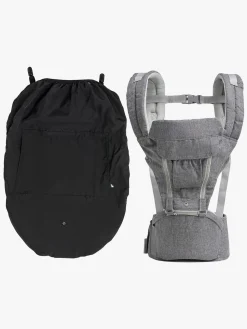 Beemoo CARE Carry Comfort 4-in-1 Bæresele & Hoftesæde inkl. Regnslag, Grey