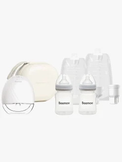 Beemoo CARE Wearable Elektrisk Brystpumpe Single inkl. Modermælksposer Modermælksflaske & Opbevaringstaske