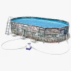 Bestway Power Steel Comfort Jet Series Oval poolsæt 610x366x122 cm