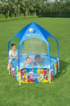 Bestway Steel Pro Børnebassin Splash-in-Shade Play