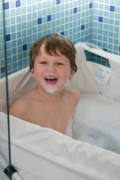 BiBaBad Flexi Sammenklappeligt Badekar 70–90 cm, Blå