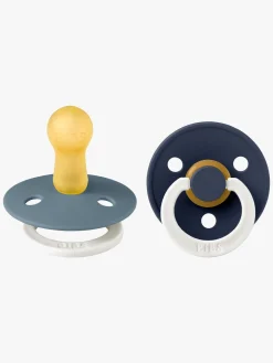 BIBS Colour Glow Sut 2-pak Latex Str. 2, Petrol/Deep Space