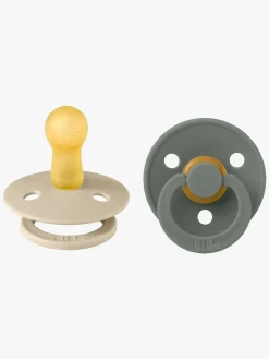 BIBS Colour Sut 2-Pak Latex Str. 2 Rund, Vanilla/Pine