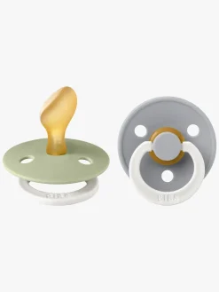 BIBS Colour Sut 2-pak Latex Str. 2 Anatomisk, Sage Glow/Cloud Glow