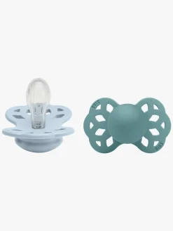 BIBS Infinity Sut 2-pak Str. 1 Symmetrical, Baby Blue/Island Sea