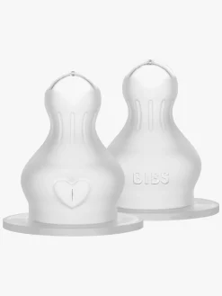 BIBS Medium Flow Sut Silikone 2-pak, Neutral