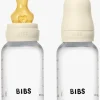 BIBS Slow Flow Sutteflaske Latex 2-pak 150 ml, Ivory
