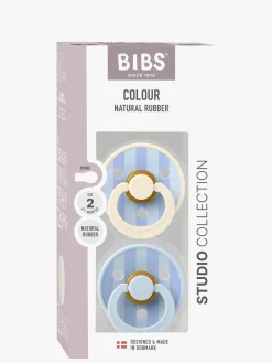 BIBS Studio Colour Block Sut 2-pak Latex Str. 2, Baby Blue Dusty Blue Mix