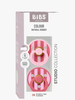 BIBS Studio Colour Block Sut 2-pak Latex Str. 1, Baby Pink Coral Mix