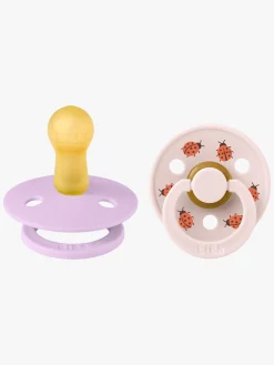 BIBS Studio Colour Bumblebee Sut 2-pak Latex Str. 2, Violet Sky