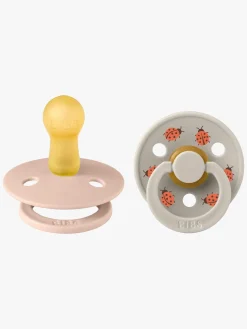 BIBS Studio Colour Ladybug Sut 2-pak Latex Str. 2, Blush