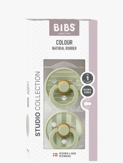 BIBS Studio Colour Sut 2-Pak Latex Str. 1 Rund, Pin/Sage Mix