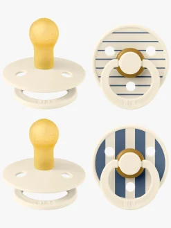 BIBS Studio Colour Sut 4-pak Latex Str. 1, Pin Ivory Vanilla/Pin Ivory Steel Blue