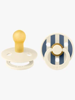 BIBS Studio Colour Sut 2-Pak Latex Str. 1 Rund, Pin/Ivory Steel Blue Mix