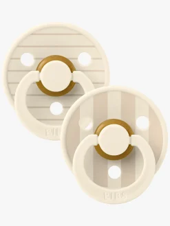 BIBS Studio Colour Sut 2-Pak Latex Str. 1 Rund, Pin/Ivory Vanilla Mix