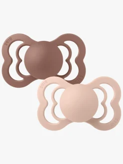 BIBS Supreme Sut 2-pak Latex Str. 1, Woodchuck/Blush