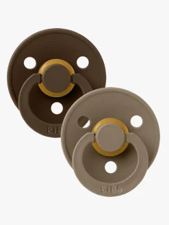 BIBS Sut Colour 2-pak Latex Størrelse 1, Mocha/Dark Oak