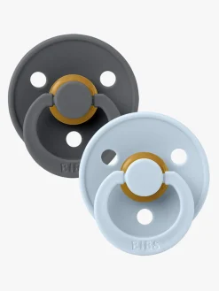 BIBS Sut Colour 2-pak Latex Str. 2, Iron/Baby Blue