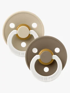 BIBS Sut Colour 2-pak Latex Str. 2, Vanilla Glow/Dark Oak Glow