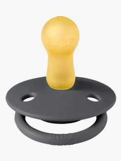 BIBS Sut De Lux 2-pak Silicone, Iron/Baby Blue