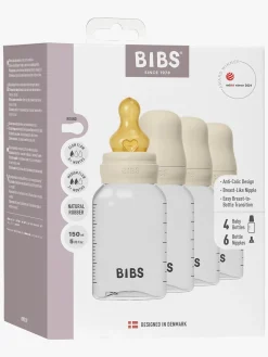 BIBS Sutteflaske Latex 4-pak 150 ml, Ivory