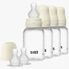 BIBS Sutteflaske Silicone 4-pak 150 ml, Ivory