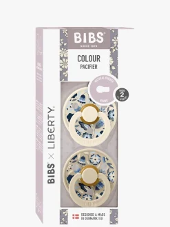BIBS x Liberty Colour Bobo Sut 2-pak Latex Str. 2, Ivory Mix