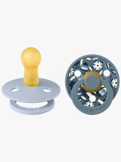 BIBS x Liberty Colour Bobo Sut 2-pak Latex Str. 2, Dusty Blue Mix