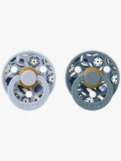 BIBS x Liberty Colour Bobo Sut 2-pak Latex Str. 2, Dusty Blue Mix