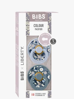 BIBS x Liberty Colour Bobo Sut 2-pak Latex Str. 1, Dusty Blue Mix