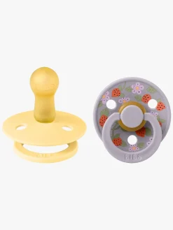 BIBS x Liberty Colour Strawberries Sut 2-pak Latex Str. 2, Pale Butter Mix