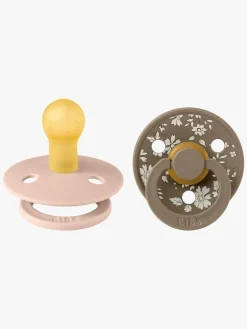 BIBS x Liberty Colour Sut 2-Pak Latex Str. 1 Rund, Capel/Blush Mix