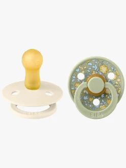 BIBS x Liberty Colour Sut 2-Pak Latex Str. 2 Rund, Eloise/Sage Mix