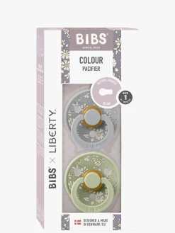 BIBS x Liberty Colour Sut 2-Pak Latex Str. 1 Rund, Capel/Sage Mix