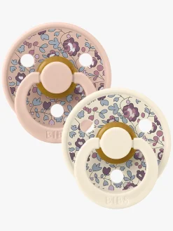 BIBS x Liberty Colour Sut 2-Pak Latex Str. 2 Rund, Eloise/Blush Mix