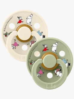 BIBS x Moomin Colour Friends Sut 2-pak Latex Str. 2, Ivory